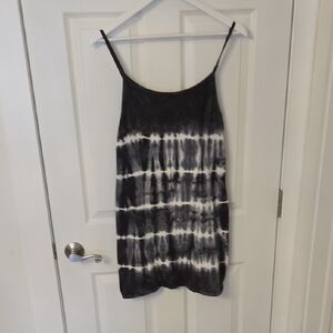 Billabong Black and White Mini Slip Dress